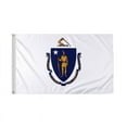 thumbnail image 1 of Promopatriot MA Massachusetts State Flag 3x5 ft Polyester Outdoor and Banner Reverse Print, 1 of 6