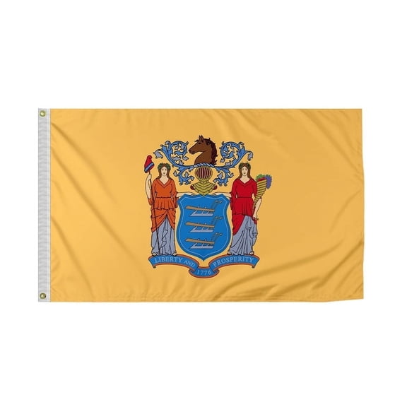 PromoPatriot New Jersey 3x5ft Polyester Outdoor Flag