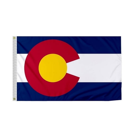 Promopatriot Colorado State 3x5 ft Polyester Outdoor CO Flag Reverse Print with Brass Grommets