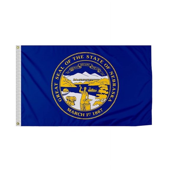 PromoPatriot Nebraska 3x5ft Polyester Outdoor Flag