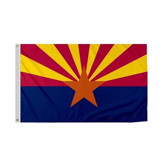Promopatriot Arizona State AZ Flag 4x6 ft Outdoor Nylon Durable, Brass Grommets, Single Ply
