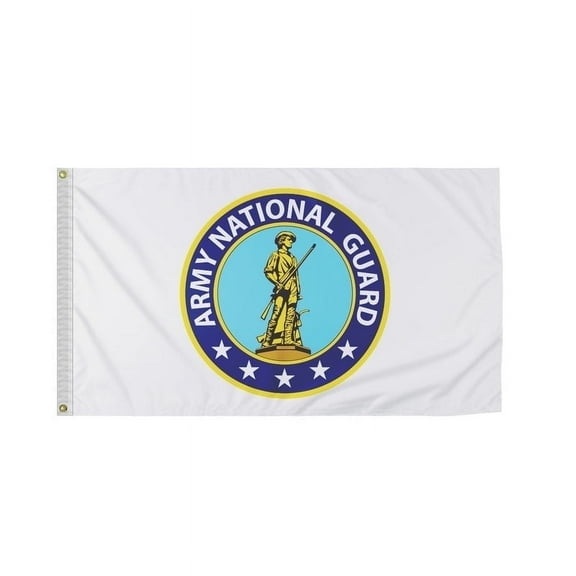 Promopatriot US National Guard 5x8 ft Flag 200D Nylon, Brass Grommets, Reinforced Ends