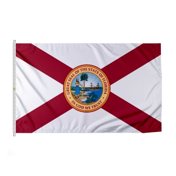 Promopatriot Florida FL State Flag 8' x 12' ft Nylon Outdoor Banner with Brass Grommets