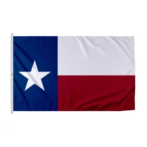 PromoPatriot Large Texas State Flag 8x12 Ft - Single Ply Reverse Print on Back 200D Nylon 100% Bleed Through - Rope Thimble Brass Grommet Stitched Edges Fade Proof Sharp Colors