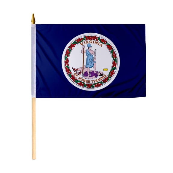 Promopatriot Virginia VA State Flag 12x18 inch Polyester Outdoor Flag with Brass Grommets