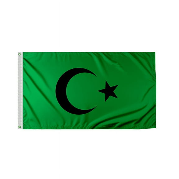 PromoPatriot's 2'x3' Ft Islamic Flag Black Seal, Printed Single Sided 200D Nylon, Canvas Header