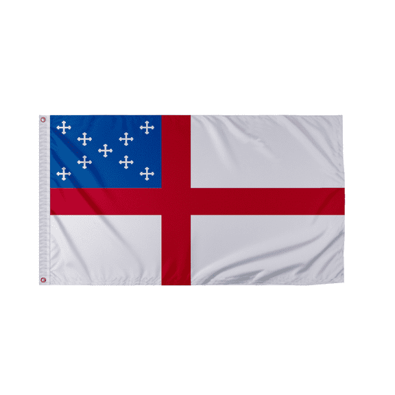 PromoPatriot's 2'x3' ft Episcopal Flag - Heavy Duty 200D Nylon with Brass Grommets