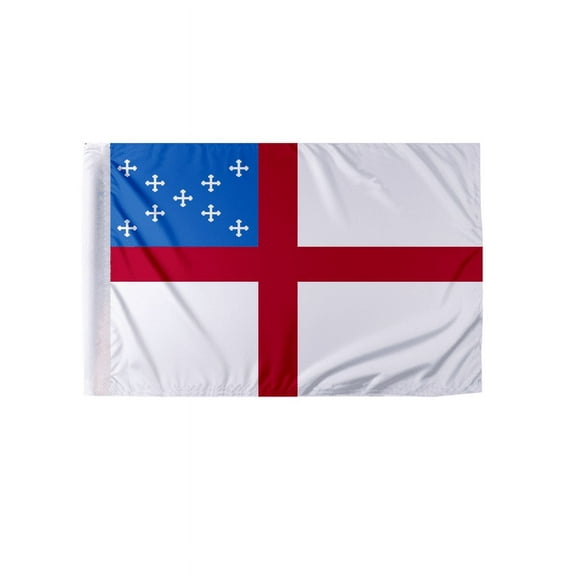 PromoPatriot's 6"x9" Inch Episcopal Motorcycle Flag, Double Sided Polyester, Binding Tape Sleeve