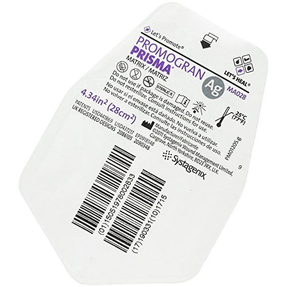 Promogram Prisma Sheets Promogran Prisma Matrix Wound Dressing - 4.34 sq. in. - Box of one Unit ...