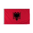 thumbnail image 1 of Promopatriot Albania Country Flag 3x5 Ft Outdoor Nylon Double Stitched Edges Canvas Header Brass Grommets 3'x5' Albania, 1 of 1