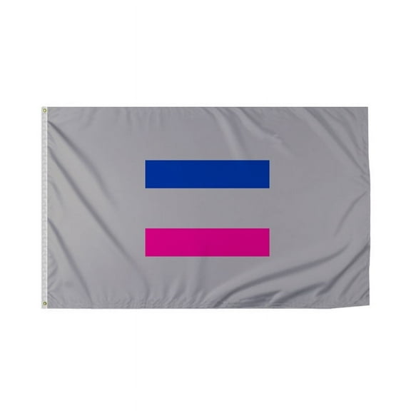 Promopatriot Androgynous Pride Flag 3x5 Ft Printed 200D Nylon Brass Grommets Stitched Edges Fade Proof Sharp Colors - Pride Lgbtq Flag 3x5 Fts