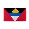 thumbnail image 1 of Promopatriot Antigua Barbuda National Flag 3x5 ft Polyester Double Stitched Edges Polyester Header Metal Grommets Fade Resistant & Vivid Colors Indoor, 1 of 1