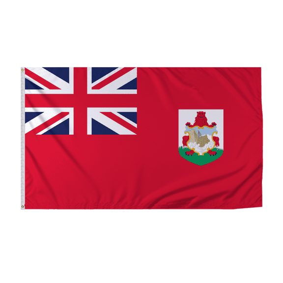 Promopatriot Bermuda Country Flag 6x10 Ft Outdoor Nylon Double Stitched Edges Canvas Header Brass Grommets Fade Resistant & Vivid Colors