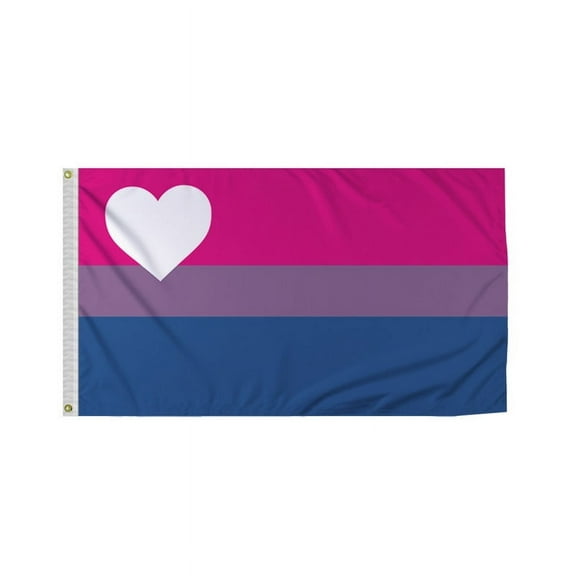 Promopatriot Biromantic Pride Flag 2x3 Ft Printed 200D Nylon Brass Grommets Fade Proof Sharp Colors