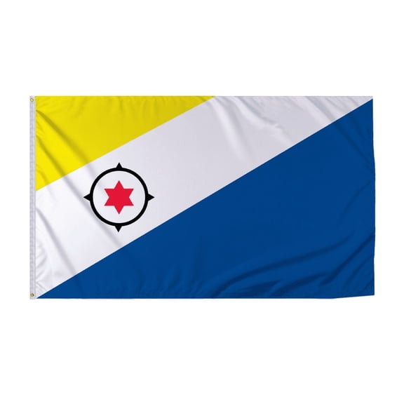 Promopatriot Bonaire Country Flag 8x12 ft - 200D Nylon - Rope Thimble & 1 Brass Grommet - Fade Proof Outdoor Long Lasting All Weather Flag