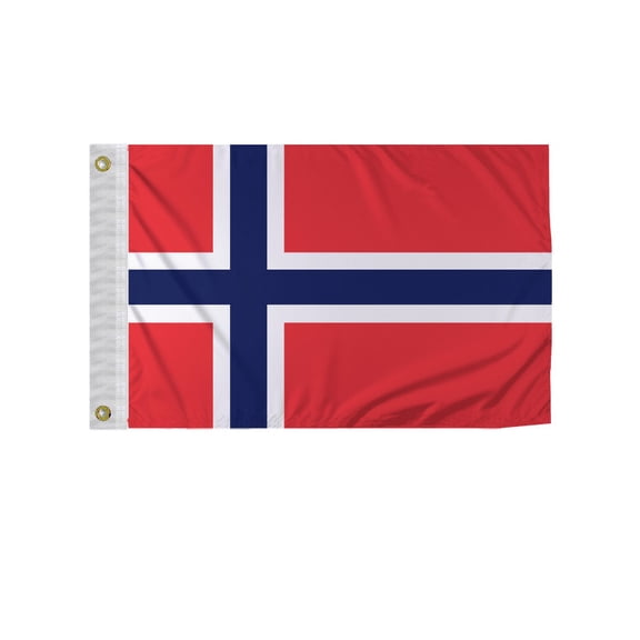 Promopatriot Bouvent Island 12x18 inch Boat Flag 200D Nylon Double Stitched Canvas Header Brass Grommets Fade Resistant & Vivid Color