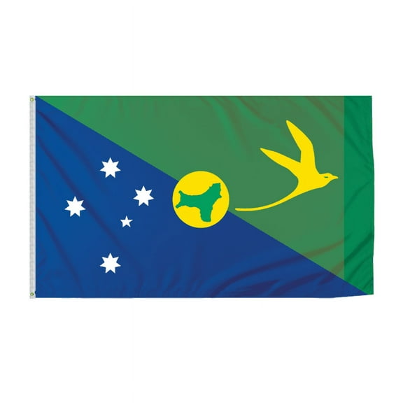 Promopatriot Christmas Island Country Flag 6x10 Ft Outdoor Nylon Double Stitched Edges Canvas Header Brass Grommets Fade Resistant & Vivid Colors