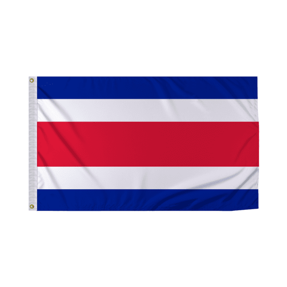 Promopatriot Costa Rica Country Flag 3x5 Ft Outdoor Nylon Double Stitched Edges Canvas Header Brass Grommets 3'x5' Costa Rica