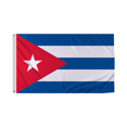 thumbnail image 1 of Promopatriot Cuba National Flag 3x5 ft Polyester Double Stitched Edges Polyester Header Metal Grommets Fade Resistant & Vivid Colors Indoor, 1 of 1