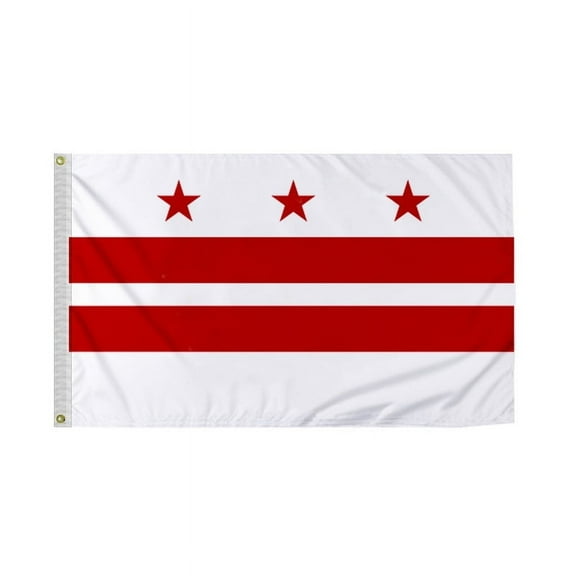Promopatriot District of Columbia DC Flag 6 x 10 ft Nylon Outdoor/Indoor Decorative Banner