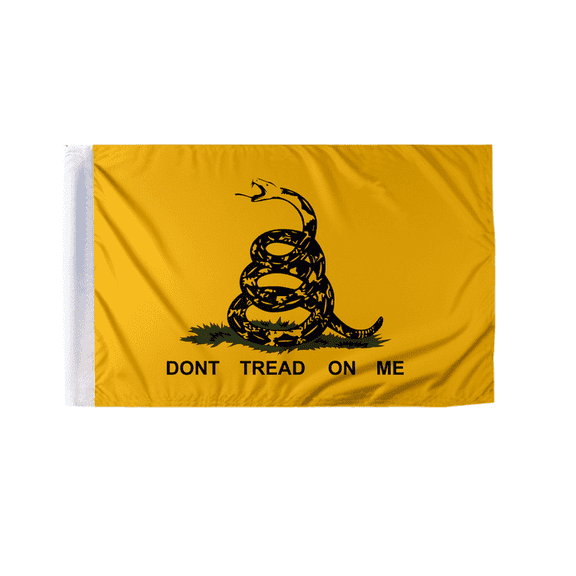 Promopatriot Don't Tread on Me Gadsden Flag Motorcycle Flag 6x9 inch Double Sided Printed Wrap Knitted Polyester Double Stitched Hem Bike Flag