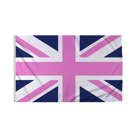 Promopatriot England Blue Pride Flag 5x8 Ft Printed 200D Nylon Brass Grommets Stitched Edges Fade Proof Sharp Colors Indoor/Outdoor Pride flag