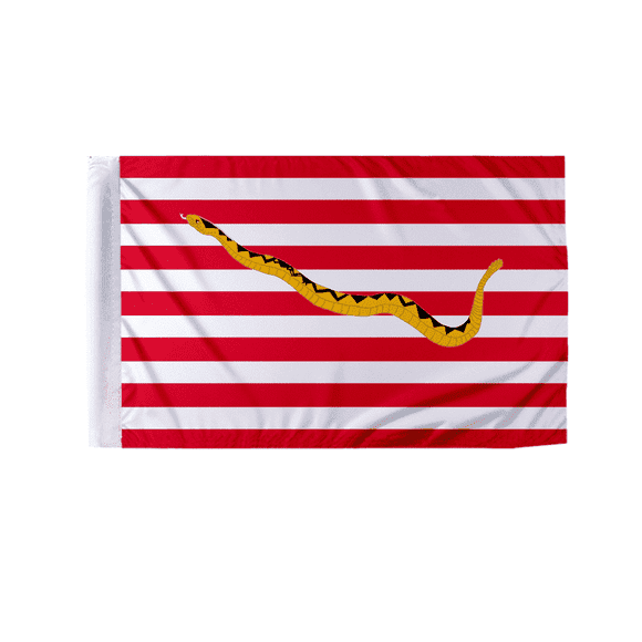 Promopatriot First Navy Jack Motorcycle Flag 6" x 9" Double-Sided Polyester with Stitched Hem