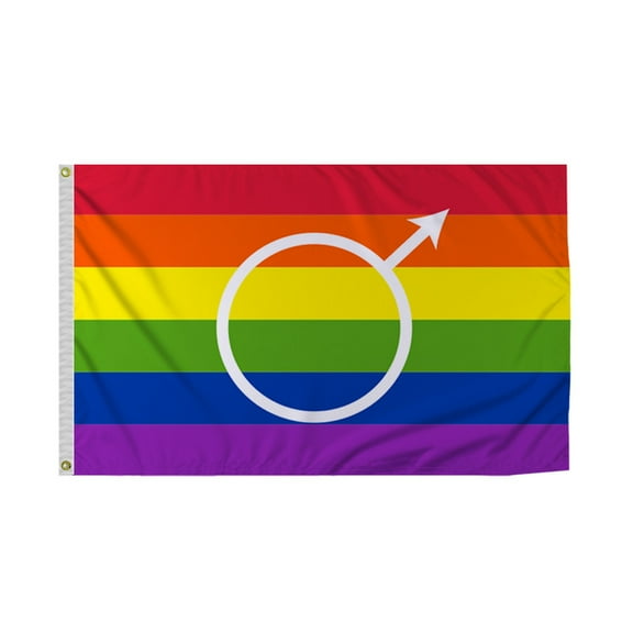 Promopatriot Gay Pride Flag 4x6 Ft Printed 200D Nylon Brass Grommets Stitched Edges Fade Proof Sharp Vivid Colors