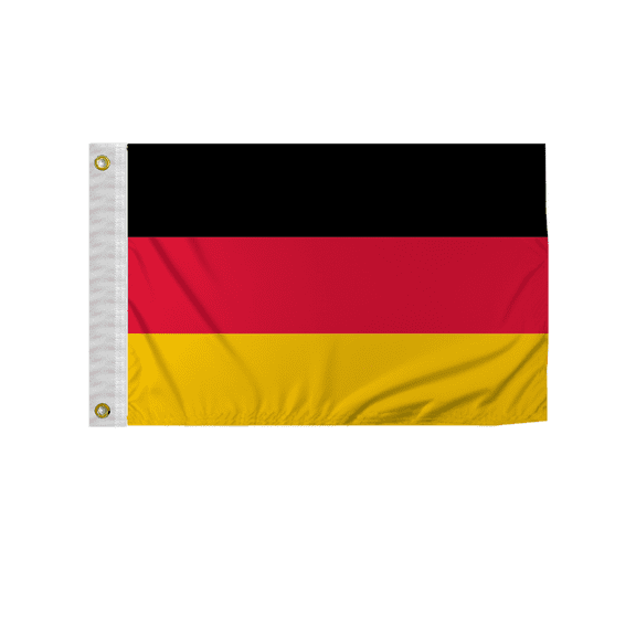 Promopatriot Germany National Flag 2x3 ft Nylon Double Stitched Edges Canvas Header Brass Grommets Fade Resistant & Vivid Colors