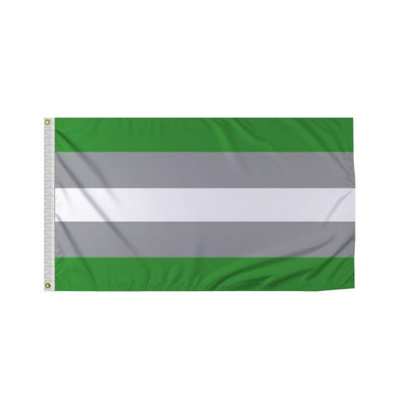 Promopatriot Greyromantic Pride Flag 3x5 Ft Printed 200D Nylon Brass Grommets Stitched Edges Fade Proof Sharp Colors - Pride Lgbtq Flag 3x5 Fts