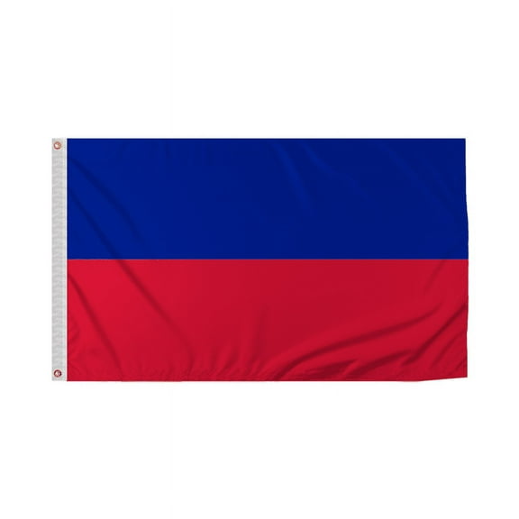 Promopatriot Haiti Country Flag 3x5 Ft Outdoor Nylon Double Stitched Edges Canvas Header Brass Grommets 3'x5' Haiti