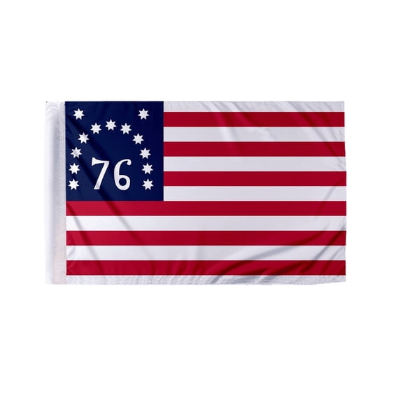 Promopatriot Bennington 76 Motorcycle Flag 6" x 9" Double-Sided Polyester with Sewn Edges