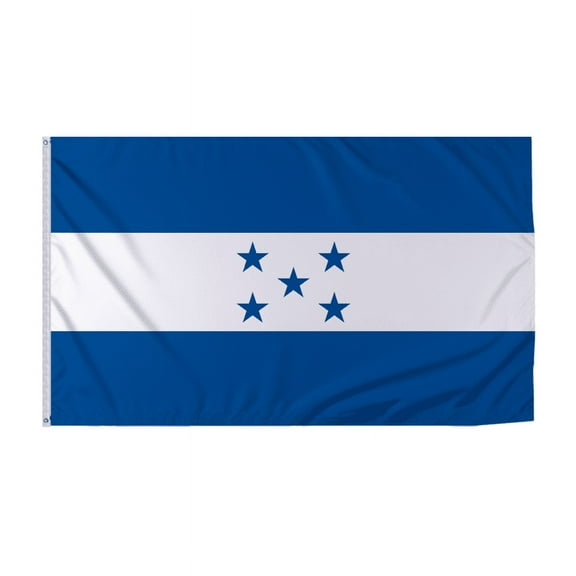 Promopatriot Honduras Country Flag 8x12 ft - 200D Nylon - Rope Thimble & 1 Brass Grommet - Fade Proof Outdoor Long Lasting All Weather Flag