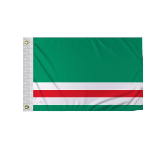 Promopatriot Ichkeria 12x18 inch Boat Flag 200D Nylon Double Stitched Canvas Header Brass Grommets Fade Resistant & Vivid Color