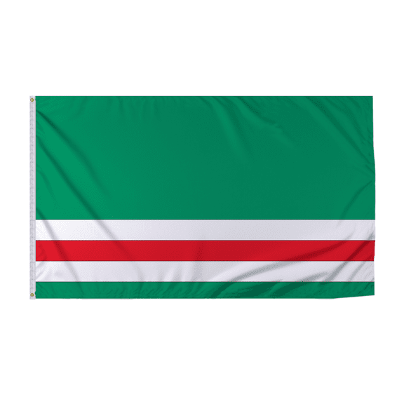 Promopatriot Ichkeria Country Flag 6x10 Ft Outdoor Nylon Double Stitched Edges Canvas Header Brass Grommets Fade Resistant & Vivid Colors