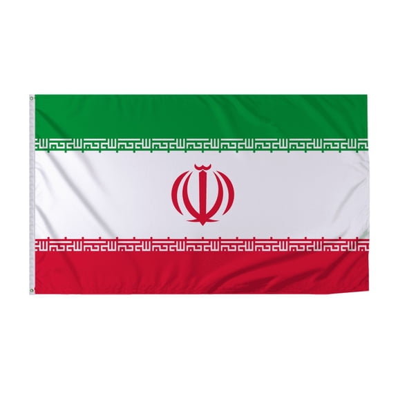 Promopatriot Iran Country Flag 8x12 ft - 200D Nylon - Rope Thimble & 1 Brass Grommet - Fade Proof Outdoor Long Lasting All Weather Flag