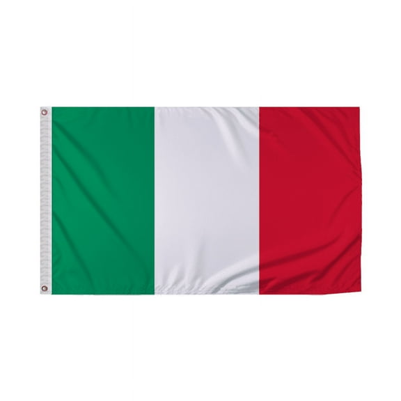 Promopatriot Italy Country Flag 4x6 Ft Outdoor Nylon Double Stitched Edges Canvas Header Brass Grommets Fade Resistant & Vivid Colors