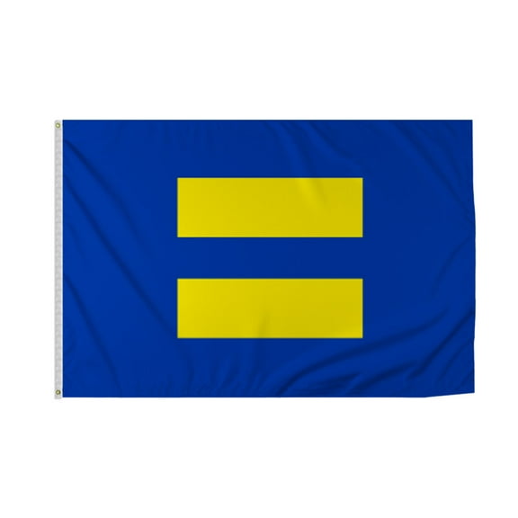 Promopatriot Large Equality Pride Flag 6x10 Ft Printed 200D Nylon Brass Grommets Stitched Edges - Pride Banner for Indoor/Outdoor