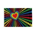 thumbnail image 1 of Promopatriot Large Rainbow Hearts Pride Flag 8x12 Ft Printed 200D Nylon Rope Thimble Brass Grommet Stitched Edges Fade Proof Sharp Colors - Large Size Outdoor Pride flag, 1 of 1