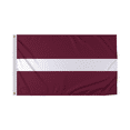 thumbnail image 1 of Promopatriot Latvia Country Flag 4x6 Ft Outdoor Nylon Double Stitched Edges Canvas Header Brass Grommets Fade Resistant & Vivid Colors, 1 of 1