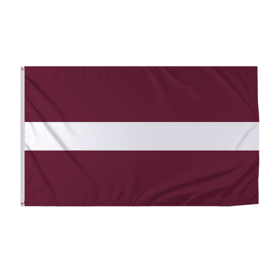 Promopatriot Latvia Country Flag 6x10 Ft Outdoor Nylon Double Stitched Edges Canvas Header Brass Grommets Fade Resistant & Vivid Colors