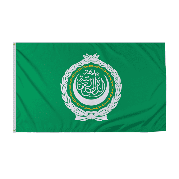 Promopatriot League of Arab States Country Flag 6x10 Ft Outdoor Nylon Double Stitched Edges Canvas Header Brass Grommets Fade Resistant & Vivid Colors