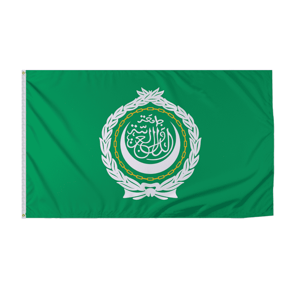 Promopatriot League of Arab States Country Flag 8x12 ft - 200D Nylon - Rope Thimble & 1 Brass Grommet - Fade Proof Outdoor Long Lasting All Weather Flag