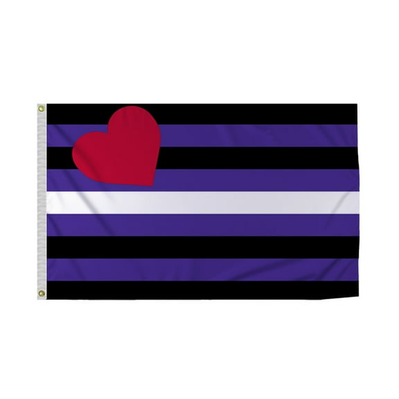 Promopatriot Leather Pride Flag 5x8 Ft Printed 200D Nylon Brass Grommets Stitched Edges Fade Proof Sharp Colors Indoor/Outdoor Pride flag