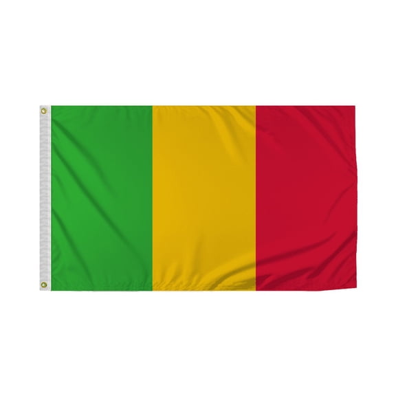 Promopatriot Mali Country Flag 3x5 Ft Outdoor Nylon Double Stitched Edges Canvas Header Brass Grommets 3'x5' Mali