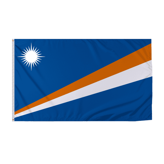 Promopatriot Marshall Islands Country Flag 8x12 ft - 200D Nylon - Rope Thimble & 1 Brass Grommet - Fade Proof Outdoor Long Lasting All Weather Flag