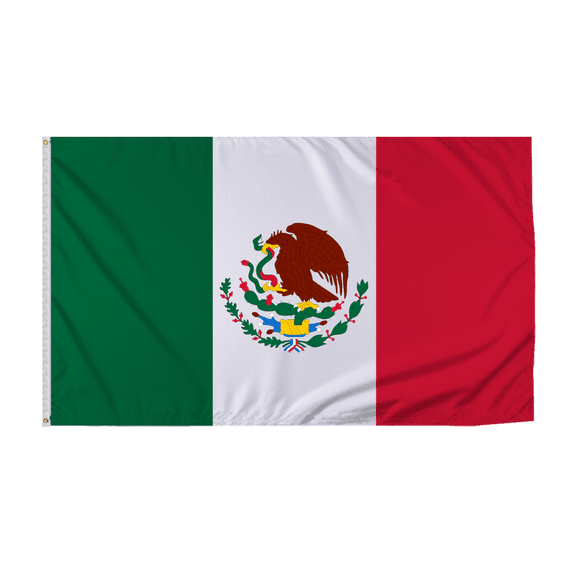 Promopatriot Mexico Country Flag 8x12 ft - 200D Nylon - Rope Thimble & 1 Brass Grommet - Fade Proof Outdoor Long Lasting All Weather Flag