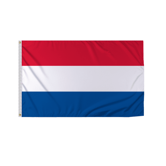 Promopatriot Netherlands Country Flag 5x8 Ft Outdoor Nylon Double Stitched Edges Canvas Header Brass Grommets Fade Resistant & Vivid Colors