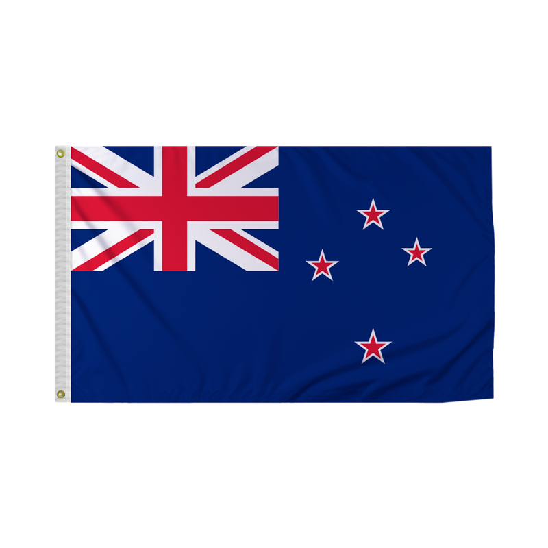 Promopatriot New Zealand Country Flag 4x6 Ft Outdoor Nylon Double Stitched Edges Canvas Header Brass Grommets Fade Resistant & Vivid Colors
