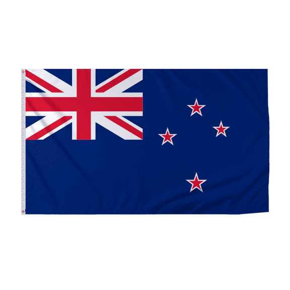 Promopatriot New Zealand Country Flag 8x12 ft - 200D Nylon - Rope Thimble & 1 Brass Grommet - Fade Proof Outdoor Long Lasting All Weather Flag